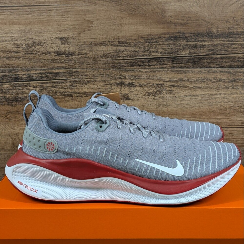 Nike ReactX Infinity Run 4 TB Men's 15 Grey White Red Running Shoes FJ1221-013